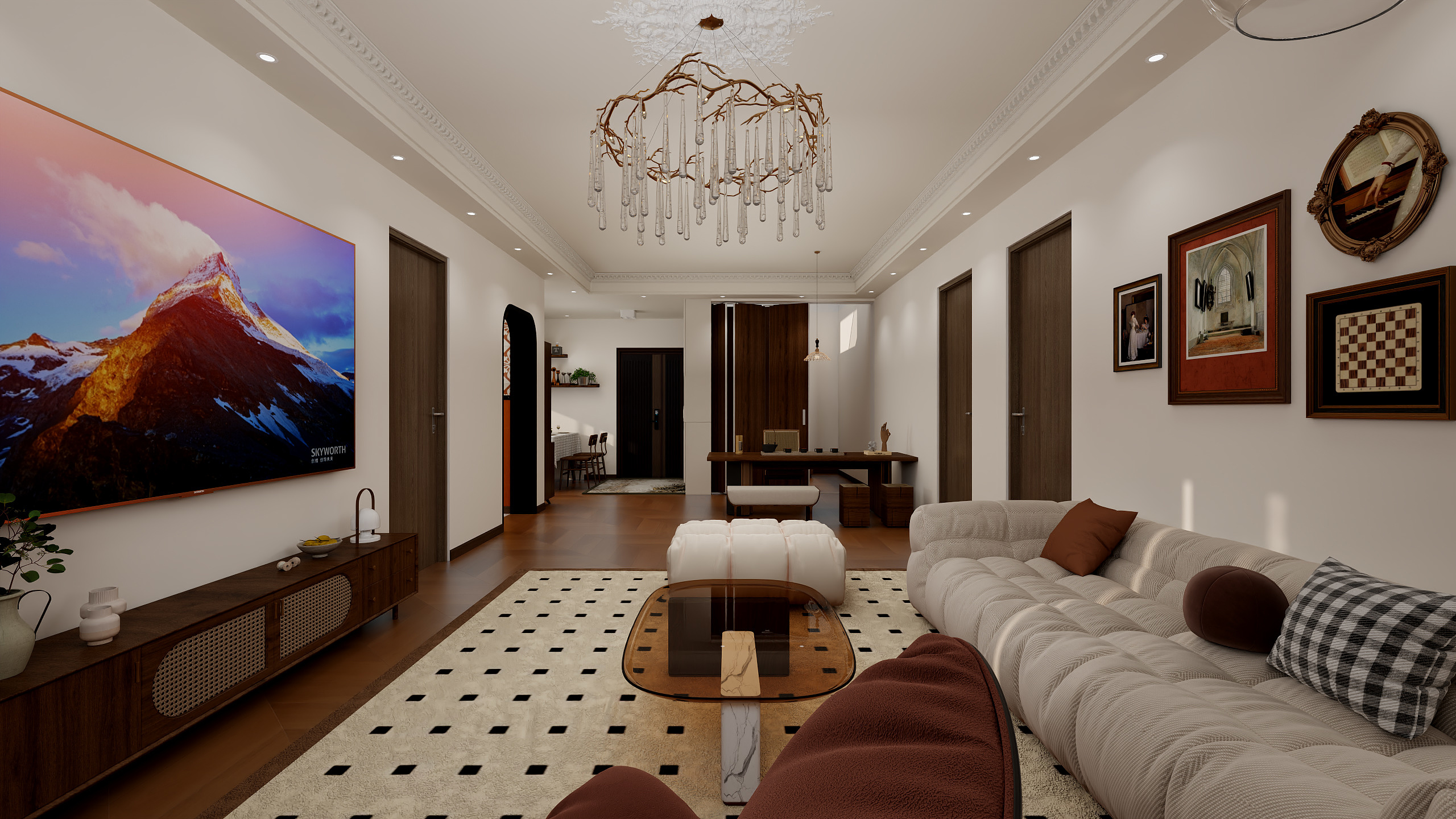 wei来不可知-122㎡4室装修效果图