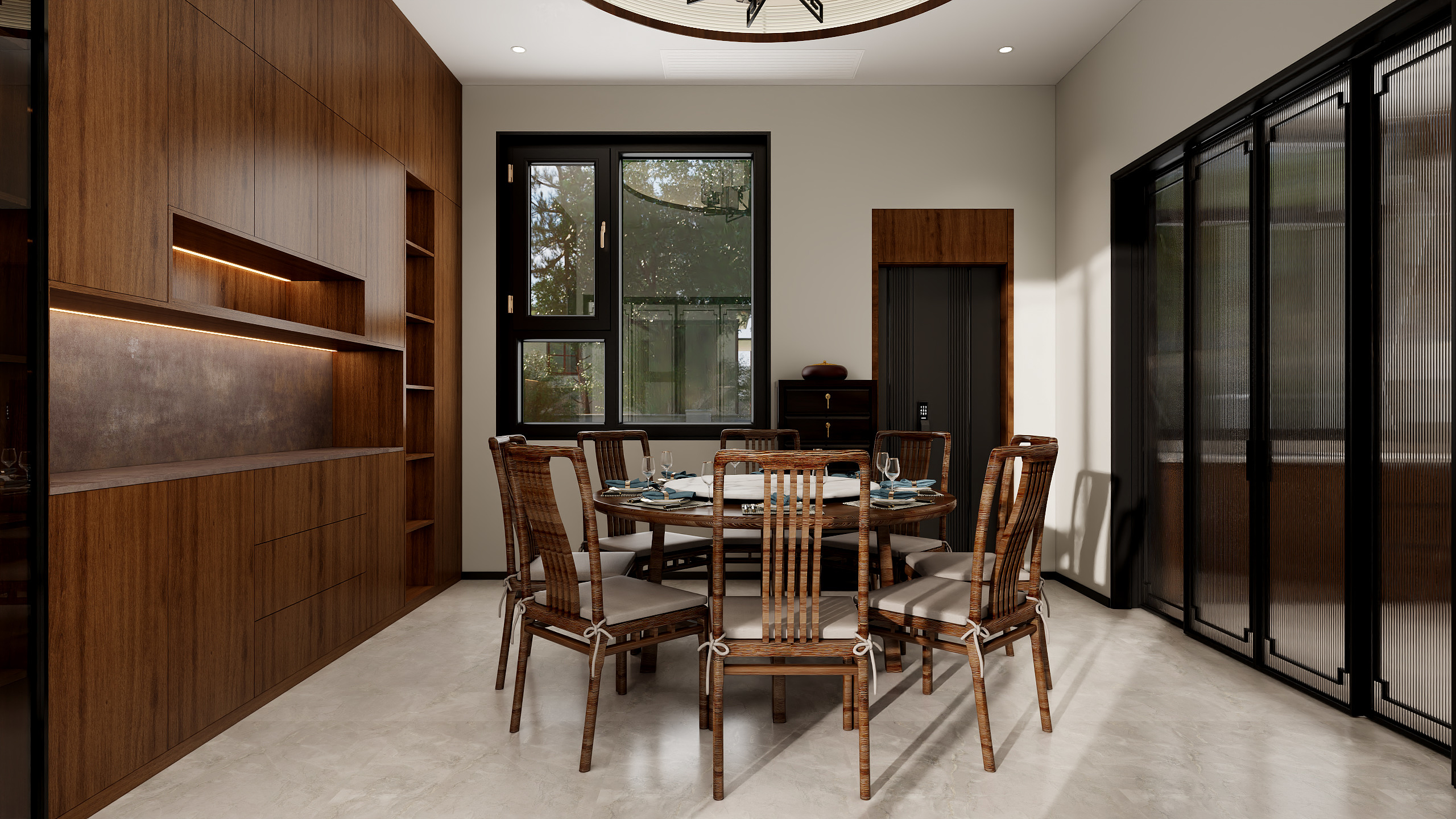 郭涛-新中式自建房装修效果图