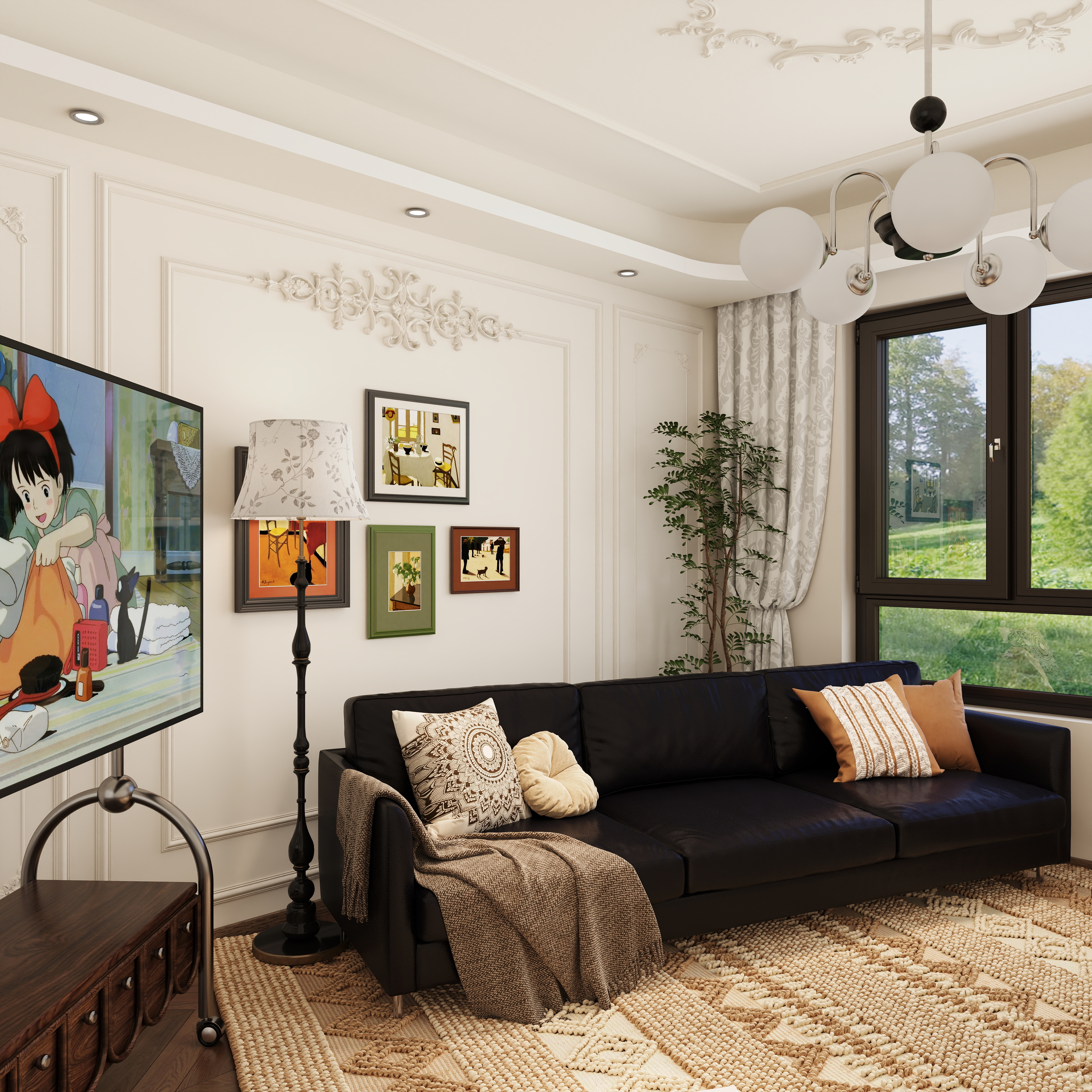 bnnni-中古客厅-装修设计方案