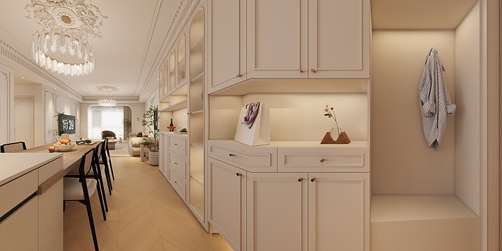 定艺丨袁果-宝润三期田美女新居-轻法奶油二-副本-装修设计方案