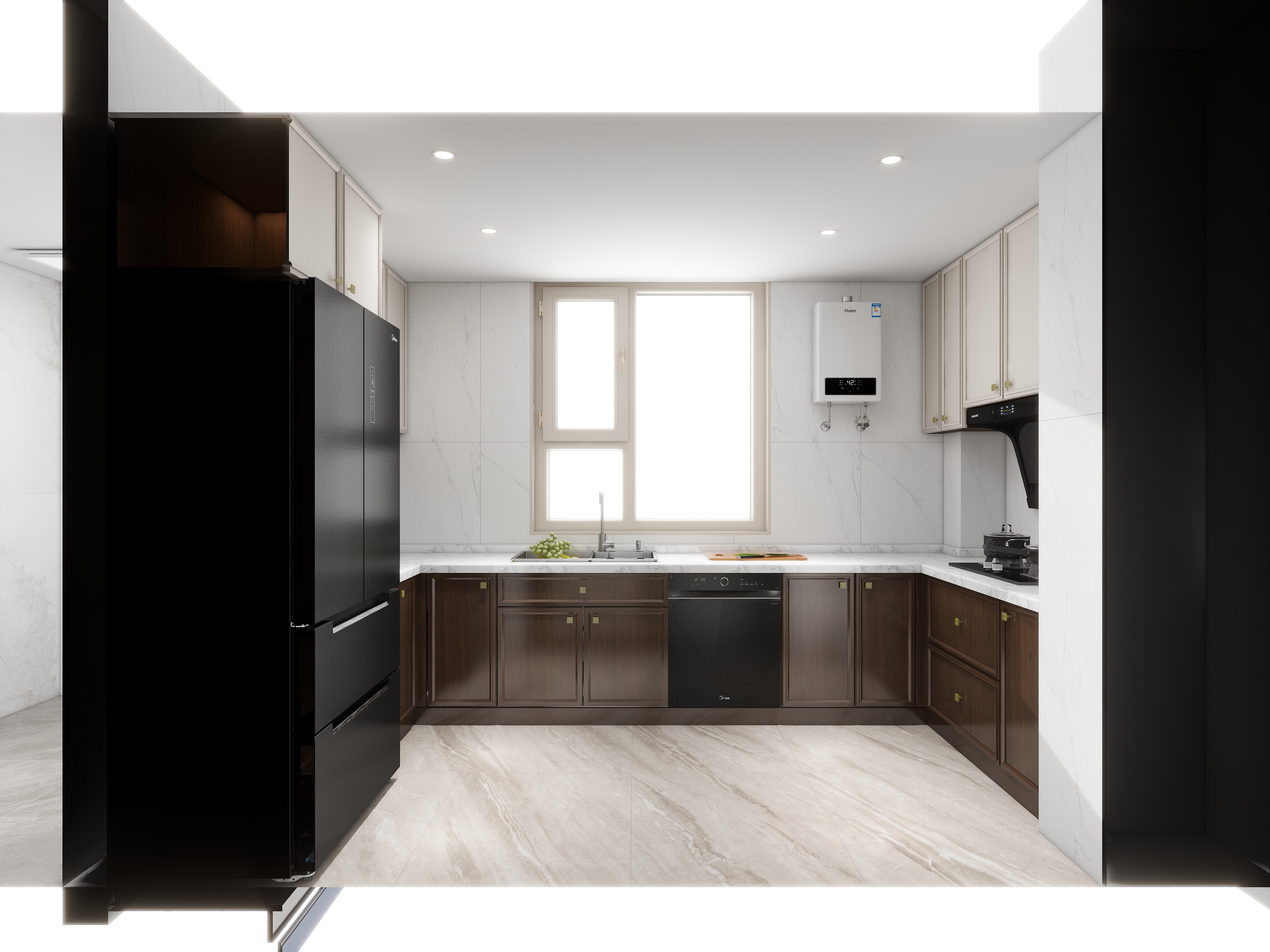 兰州居然之家银滩店-德源府白姐5-1004-餐厅书房-装修设计方案