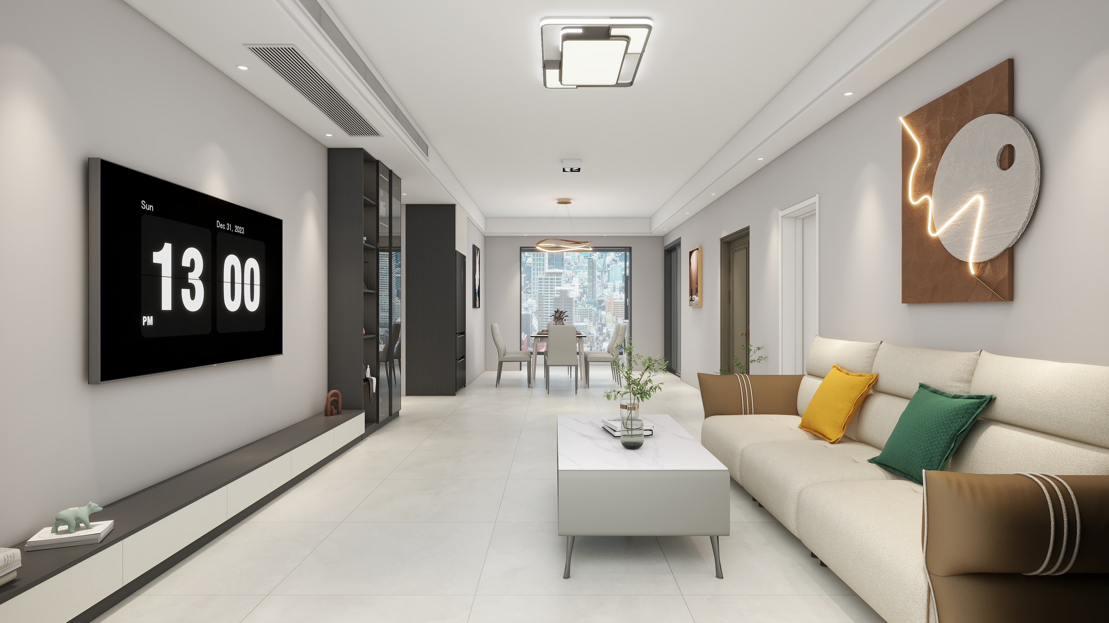 邓州石峰-邓州-公园里中户-3室2厅-装修设计方案