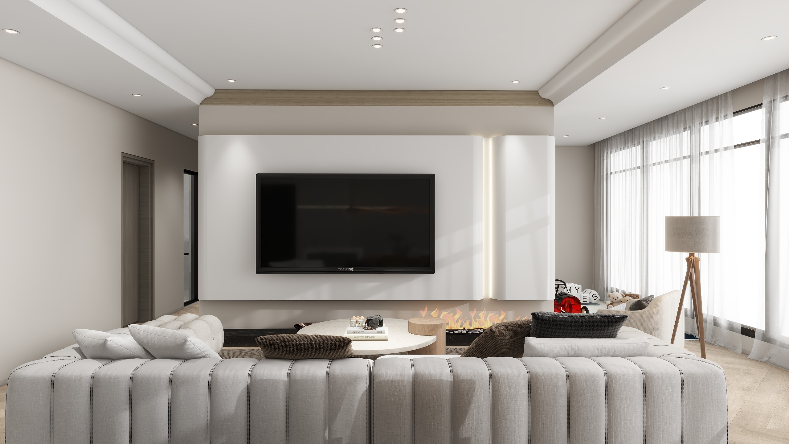 带带带花茶-155㎡5室装修效果图