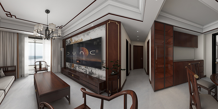 春风吹花生-毛哥五星国际114（新中式）-装修设计方案