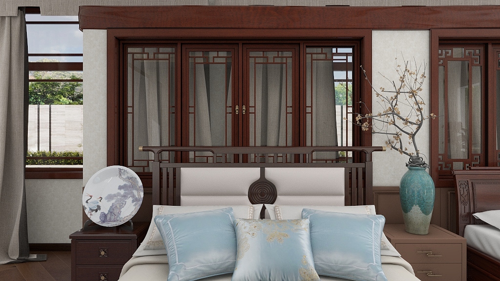 仪陇-格尚装饰-实木展示-装修设计方案