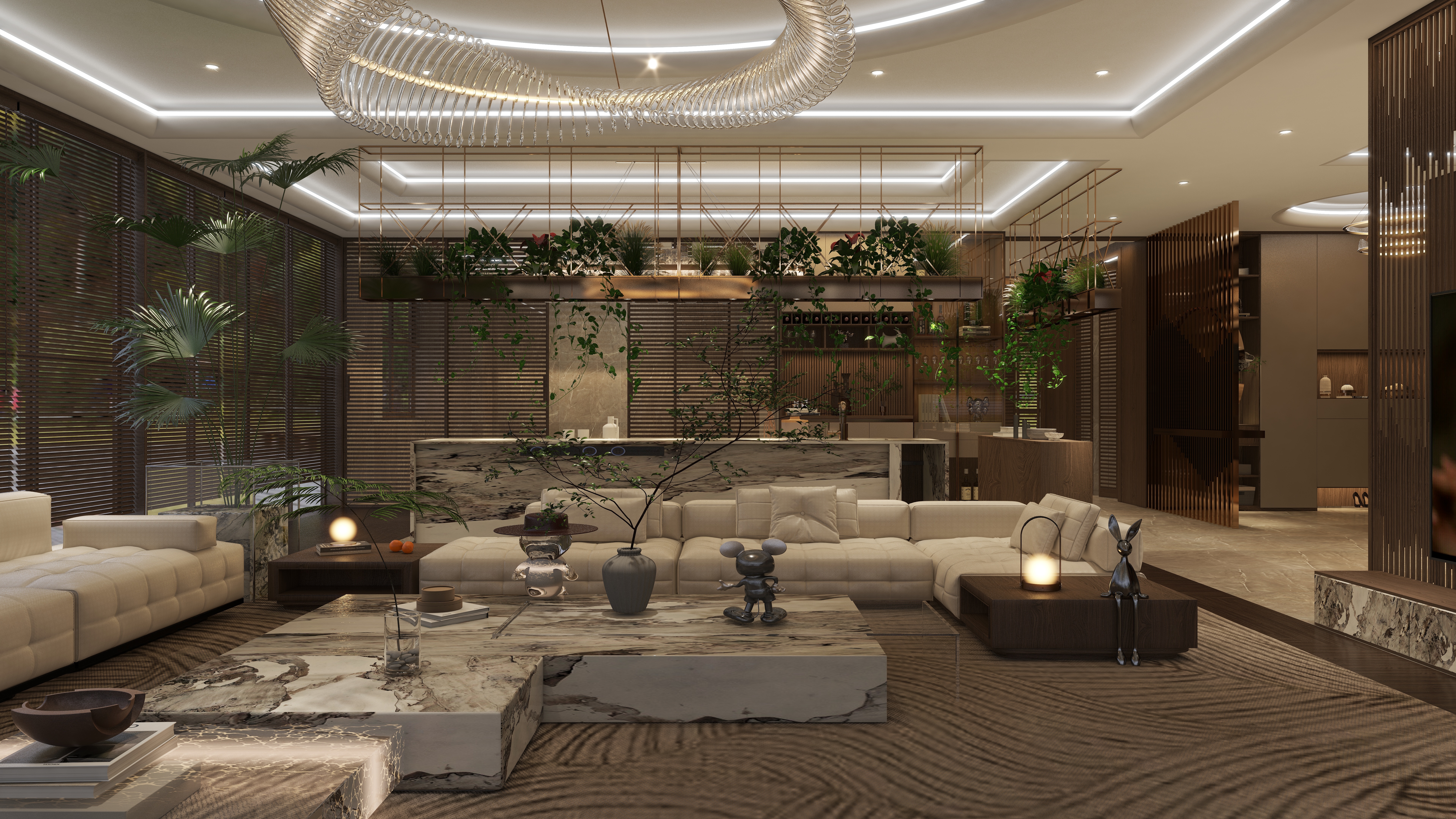 辽宁朝阳法狮龙张仑-绿城蓝色钱江329㎡-装修设计方案