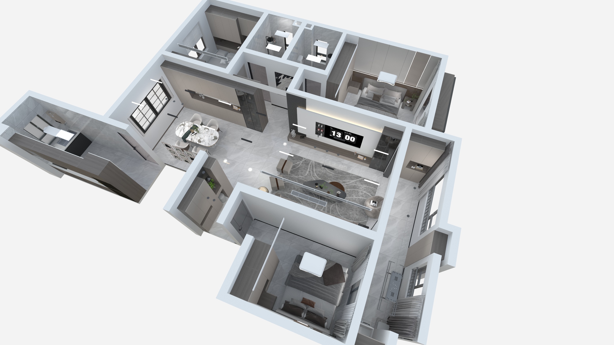博兴卓品装饰-香驰璟园1-1-1301-装修设计方案