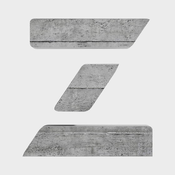 Wabi-Sabi Wood Letter Wall Hanging Ornaments Z 3D Model