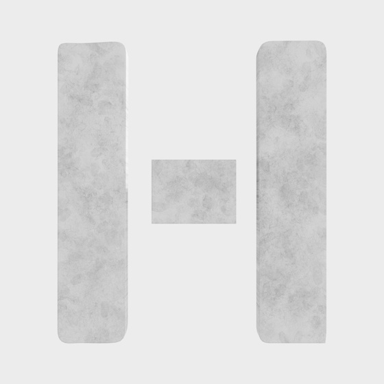 Minimalist European marble alphabet wall hangings