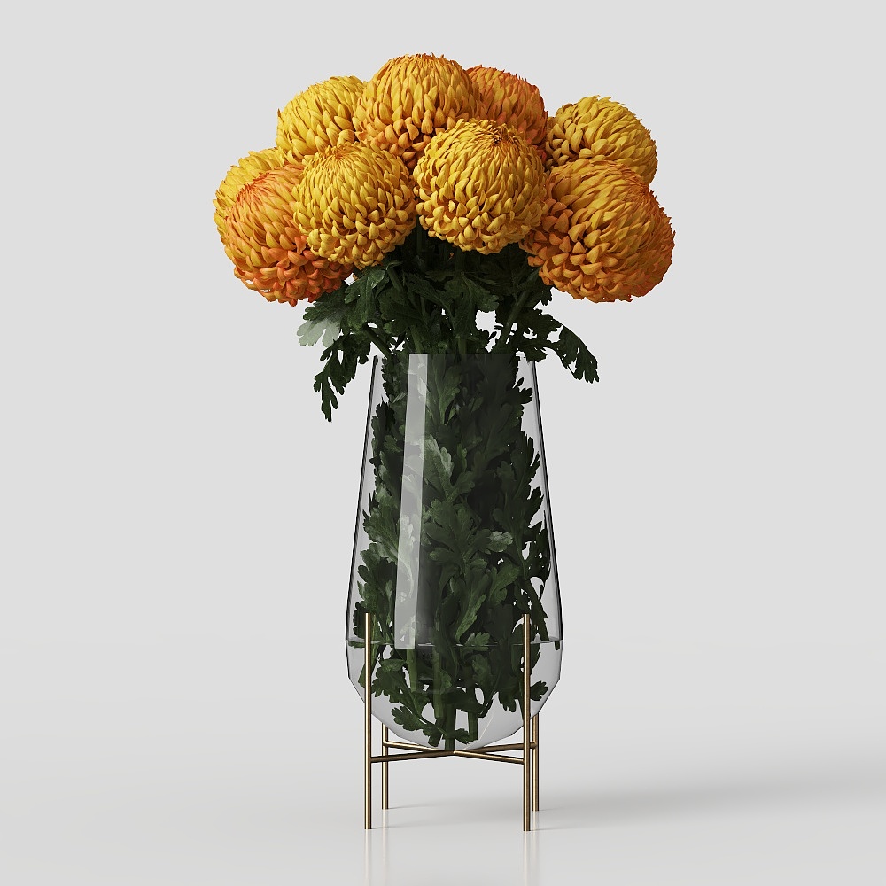 花瓶花卉
