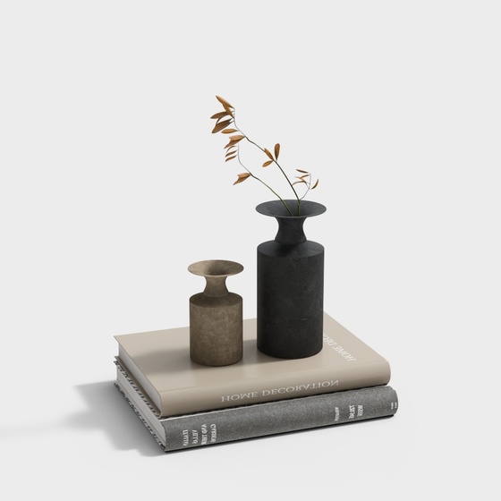 Book vase decoration