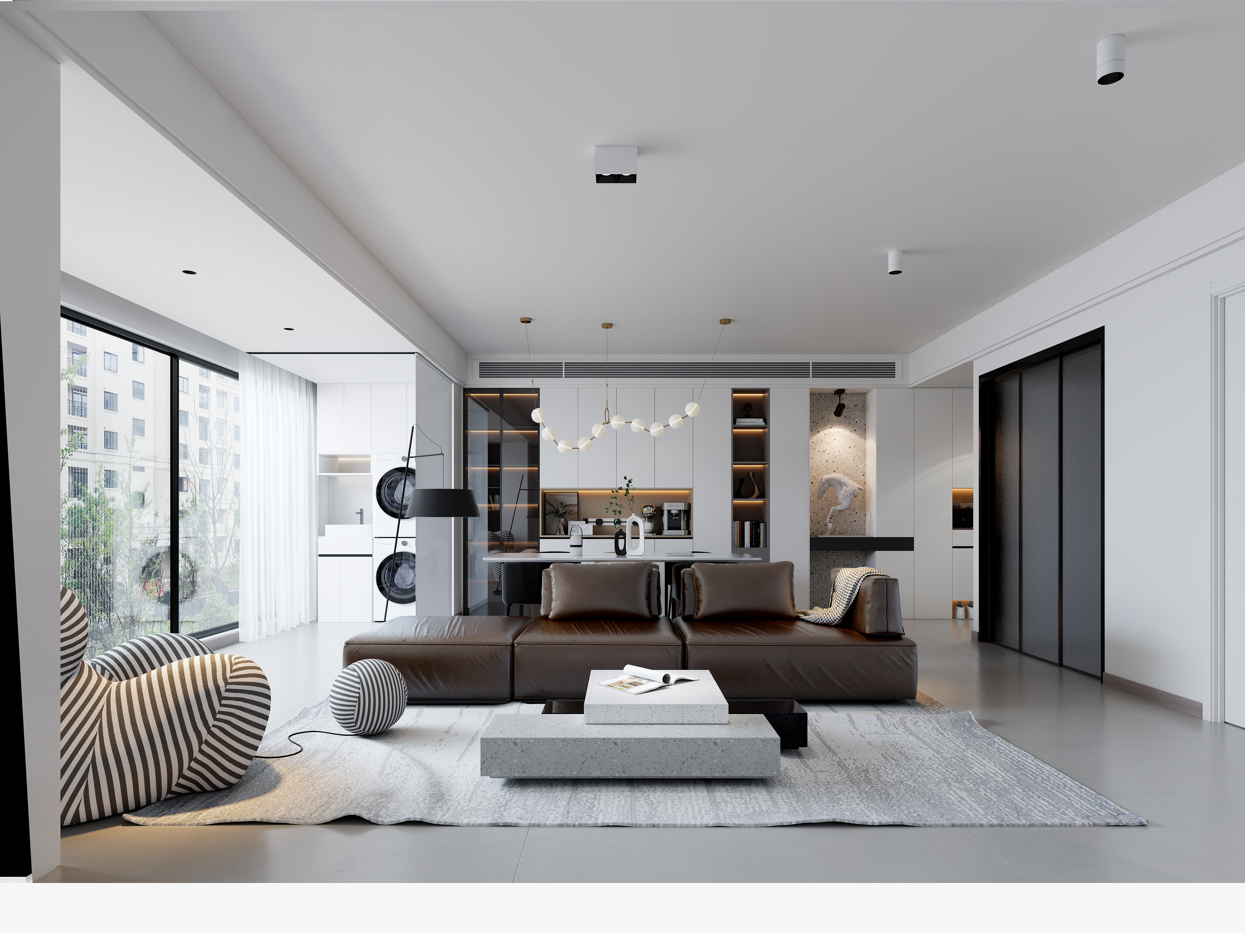 一方效果图-建发现代大平层-装修设计方案