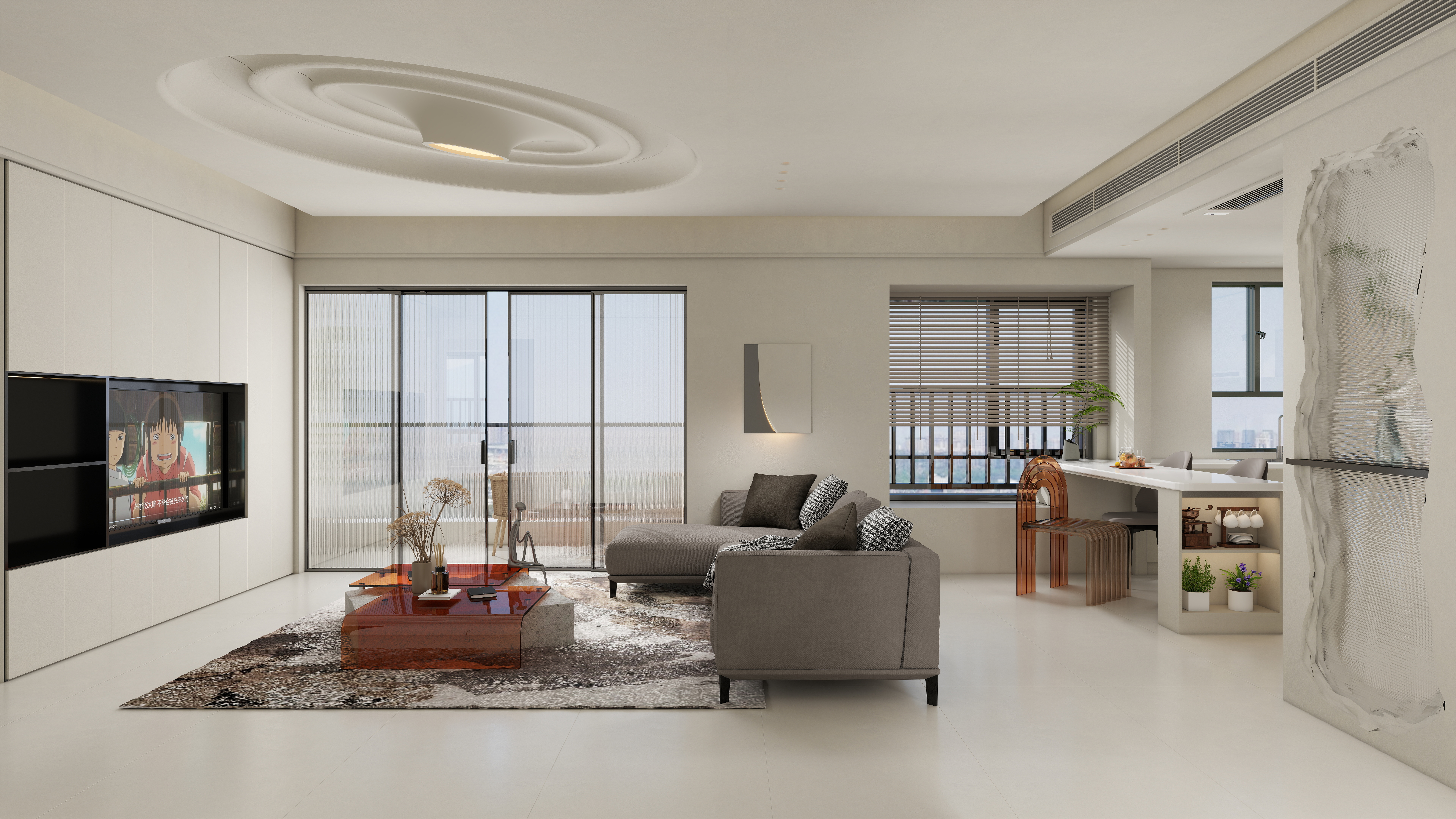 文w艺-《耀与尘灰》现代简约122m²4室-装修设计方案