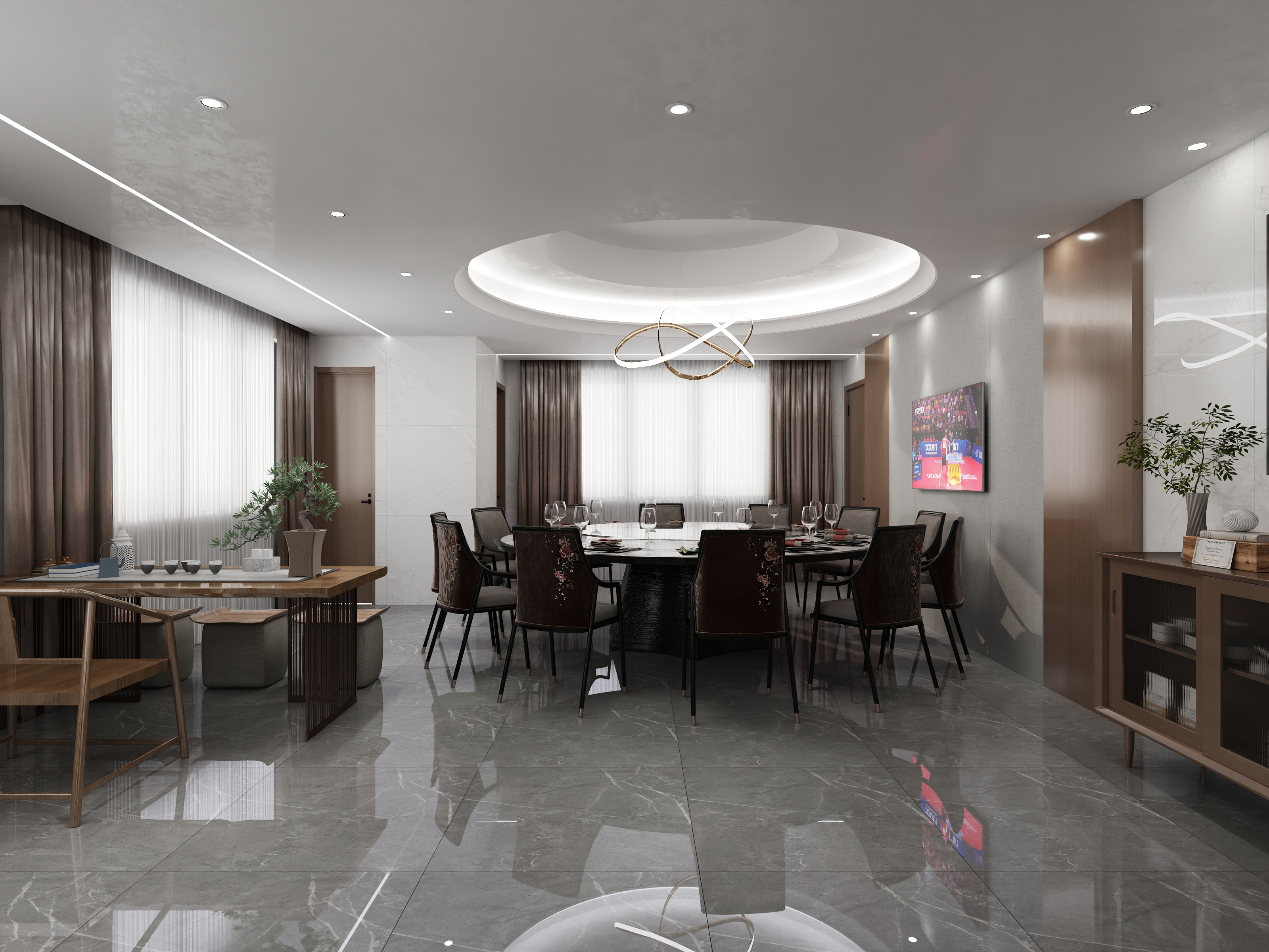 荼0-普通私人接待会所-装修设计方案