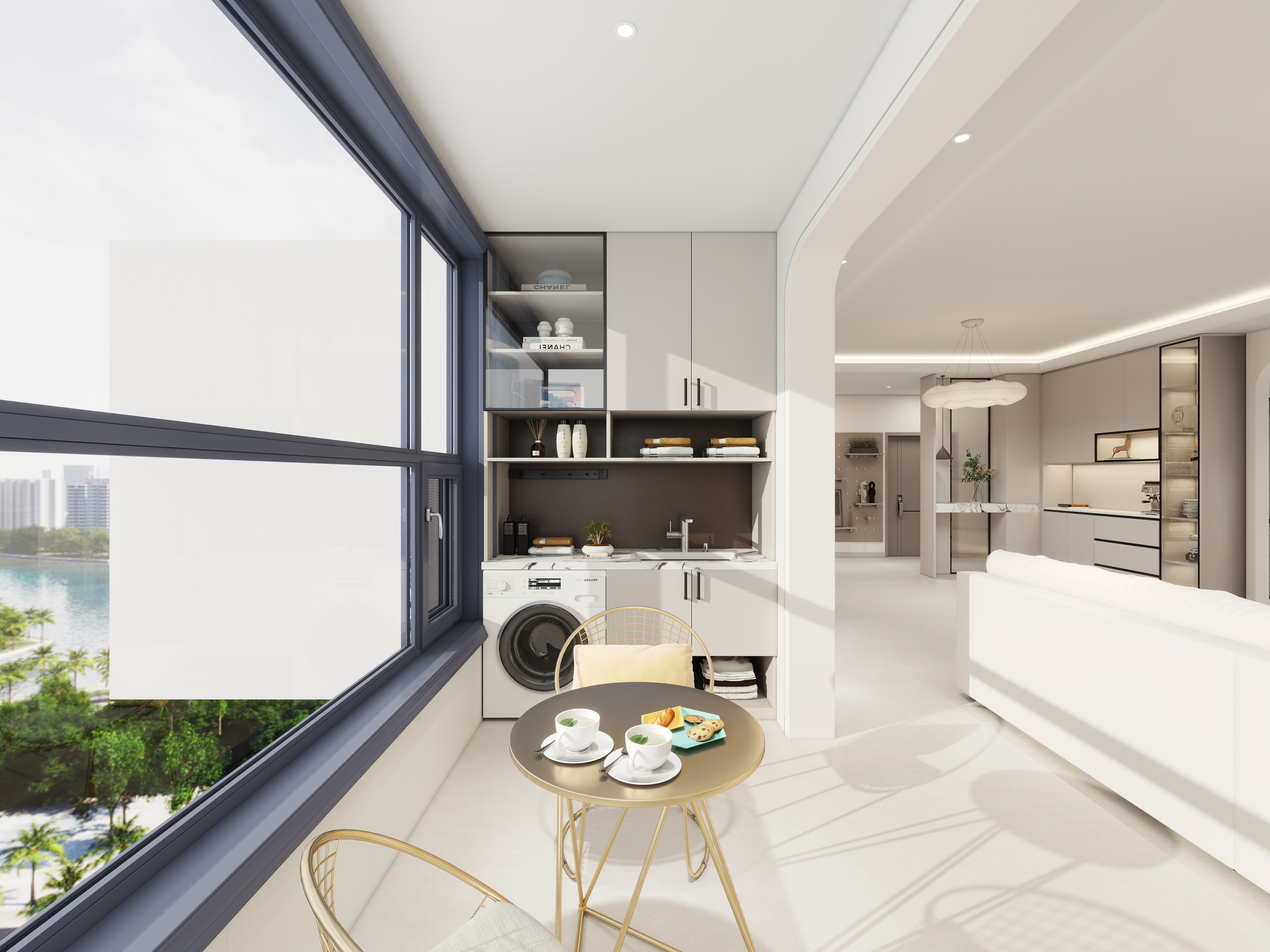 艺雅丽-150平奶油风装修效果图