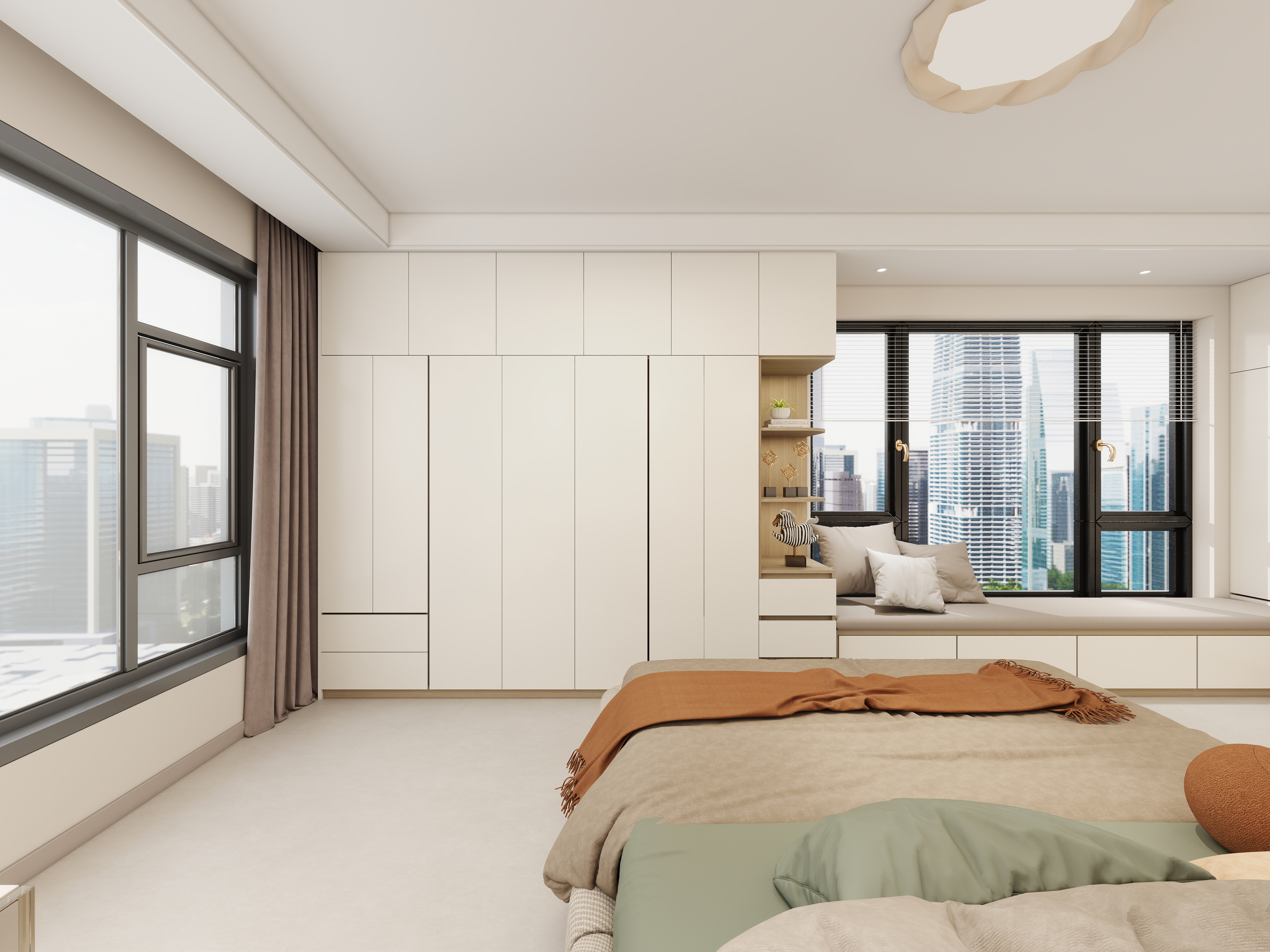 艺雅丽-150平奶油风 装修效果图