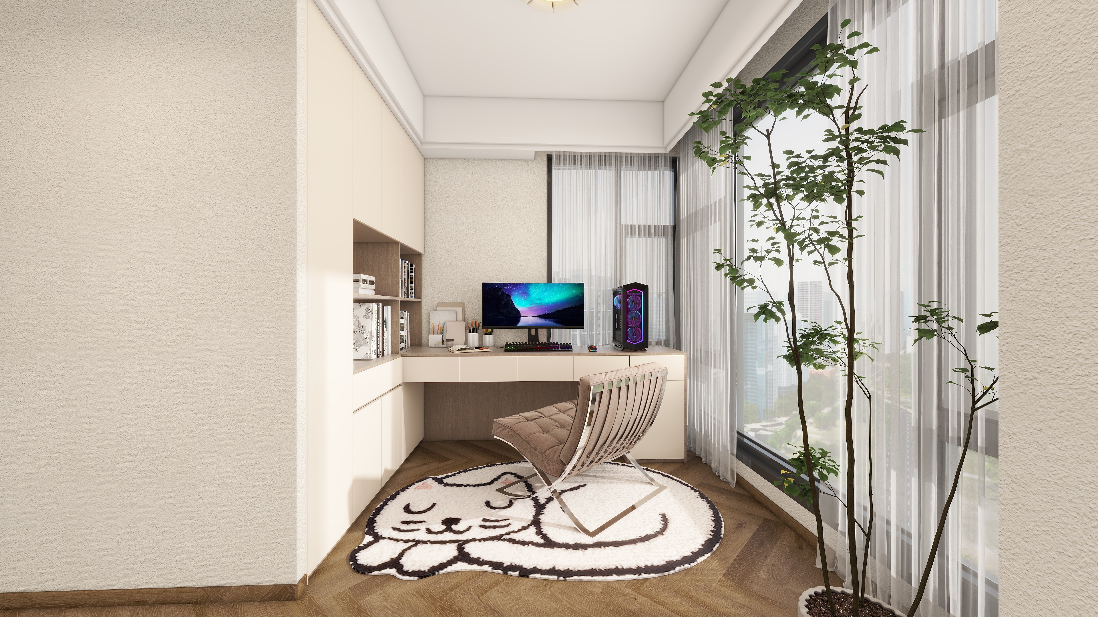 QR-Designer-滨江丽景-现代简约装修效果图