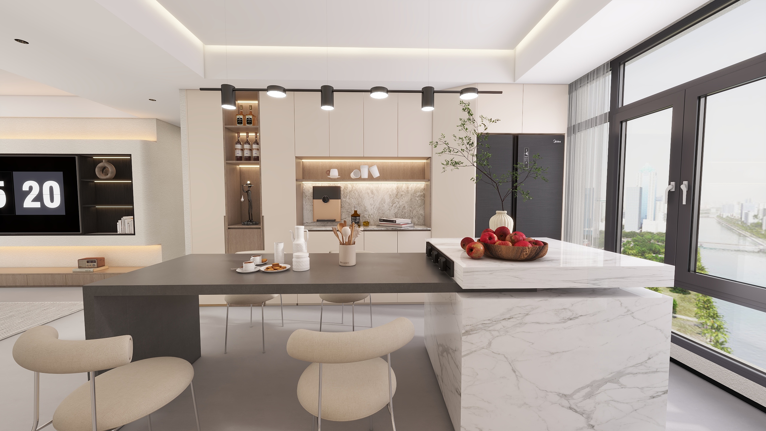 QR-Designer-滨江丽景-现代简约装修效果图