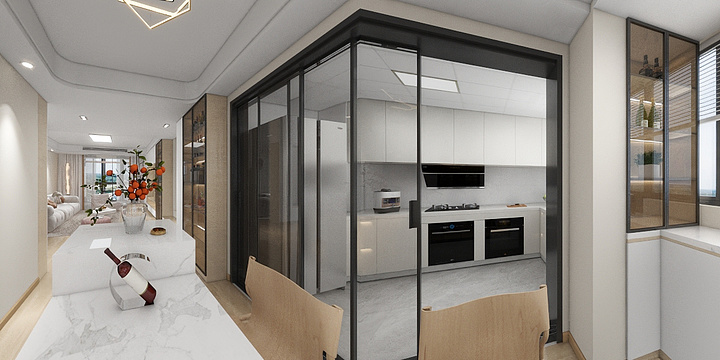 上海红一虫--侯涛-东苑绿世界花园3期17号1302-装修设计方案