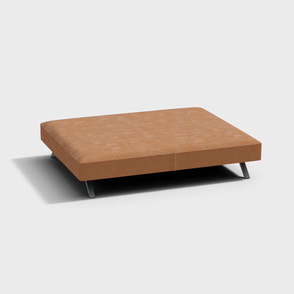 Arper Cuscino se Orange leather outdoor lounge cha3D模型