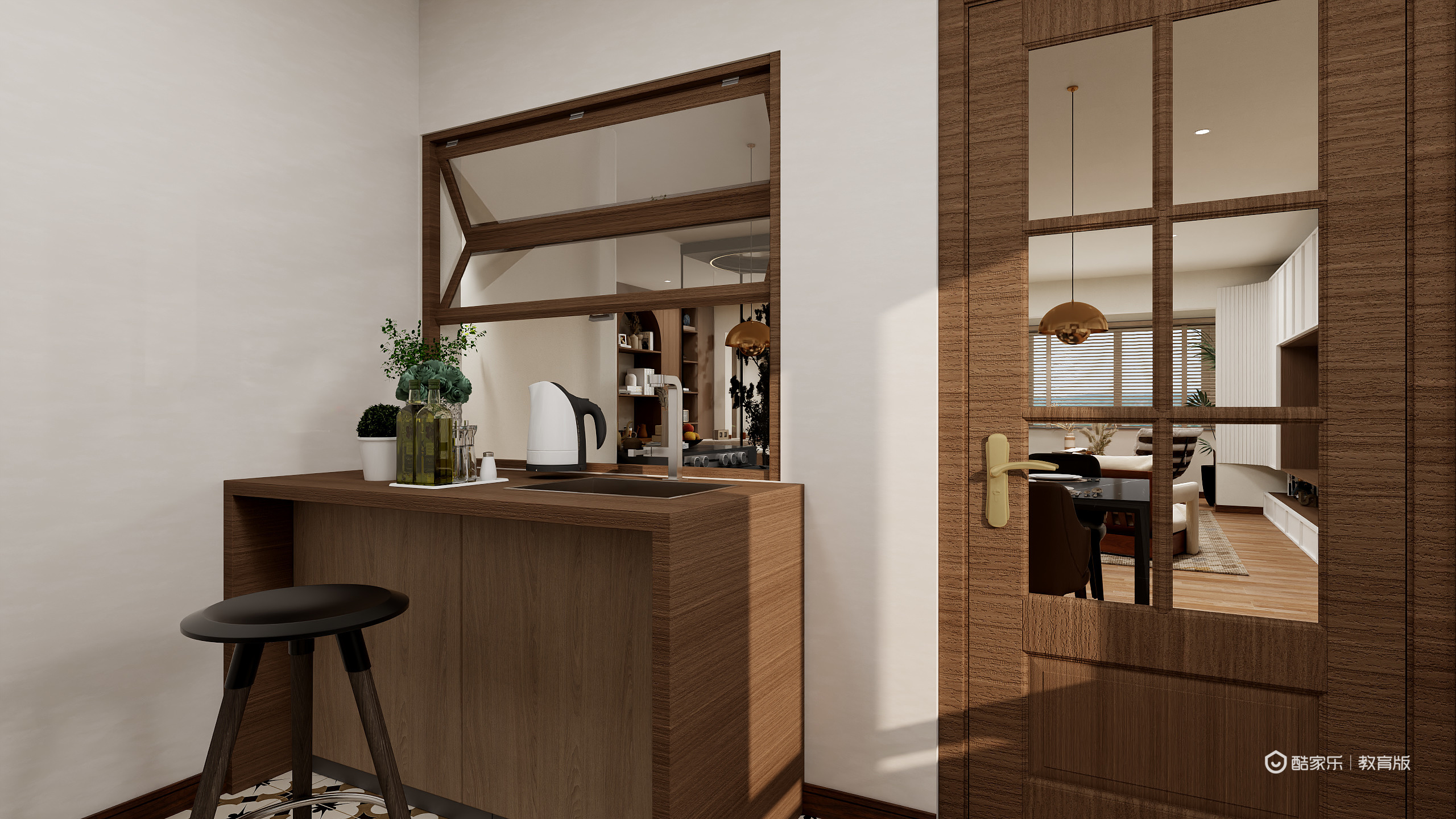 梅洁xTlf-196㎡5室 中古风全案设计装修效果图