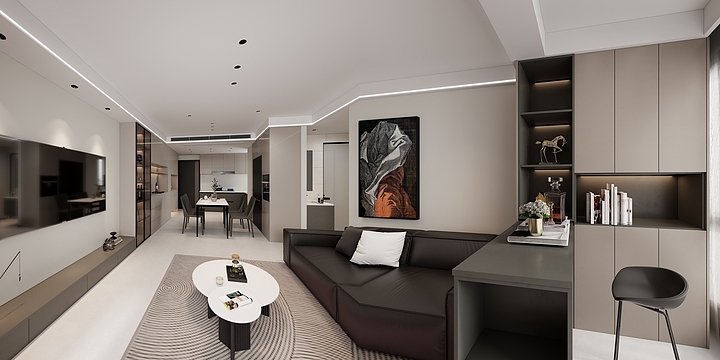 渺若拂尘--宏博苑8-2902-装修设计方案