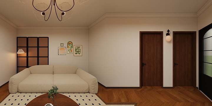 设计师梁来源-福水小区-装修设计方案