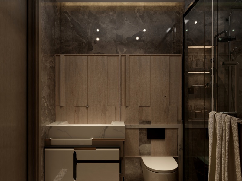 Modern Earth-Tone Bathroom Remodel Ideas