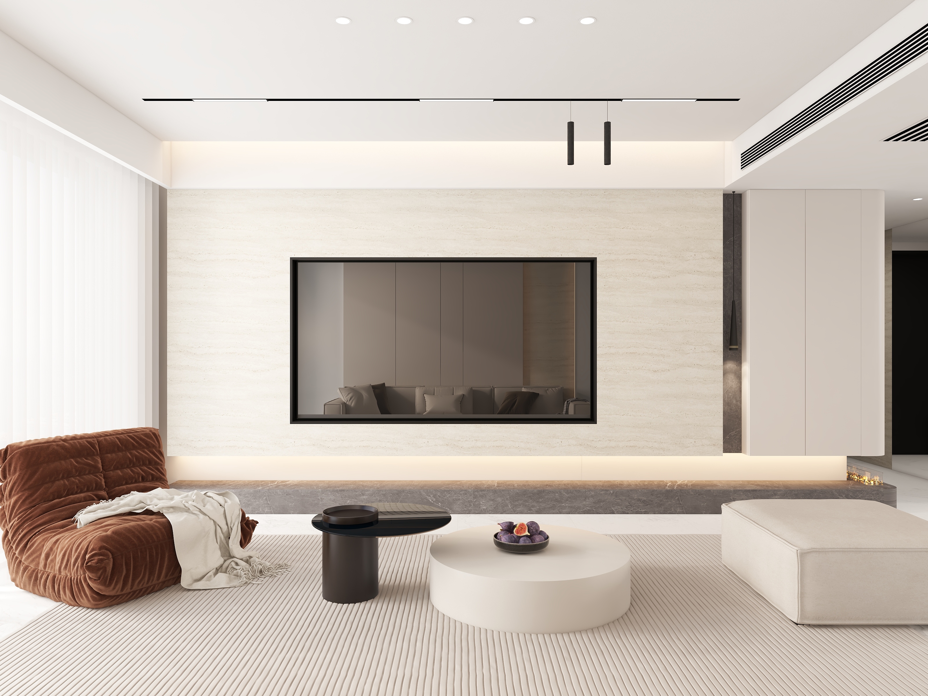 DP视觉表现-天伦湖与树123m²三室-装修设计方案