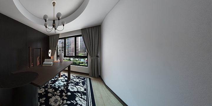 鑫鼎装饰.-单房间-书房-装修设计方案