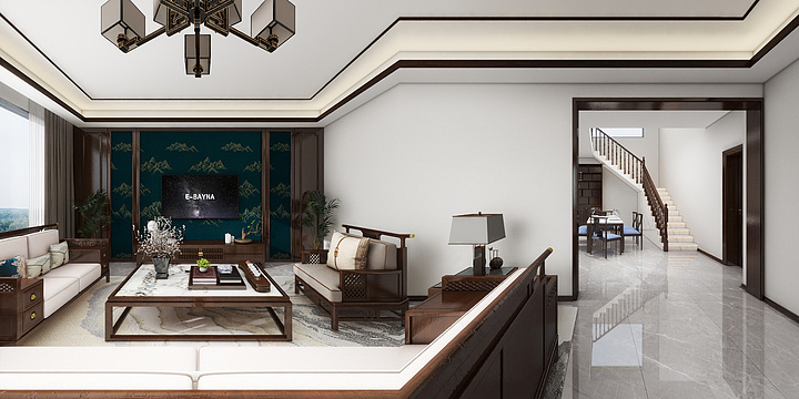 大宅设计--中式二层-装修设计方案