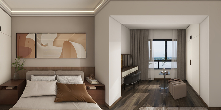 设计师董涛-壹然广场147㎡师-装修设计方案