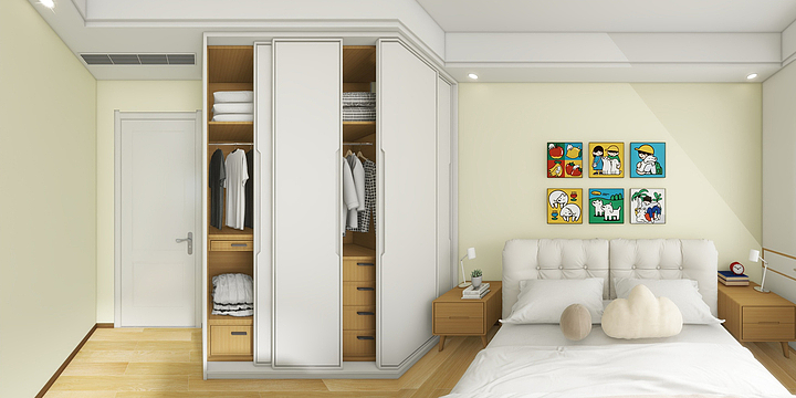 设计师徐强-海德公园81㎡3室-装修设计方案