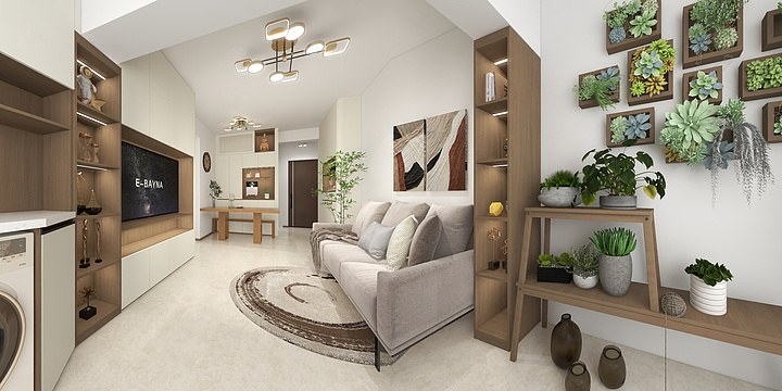 琉璃ling0-7.15华发新城华苑6-1-1006-装修设计方案