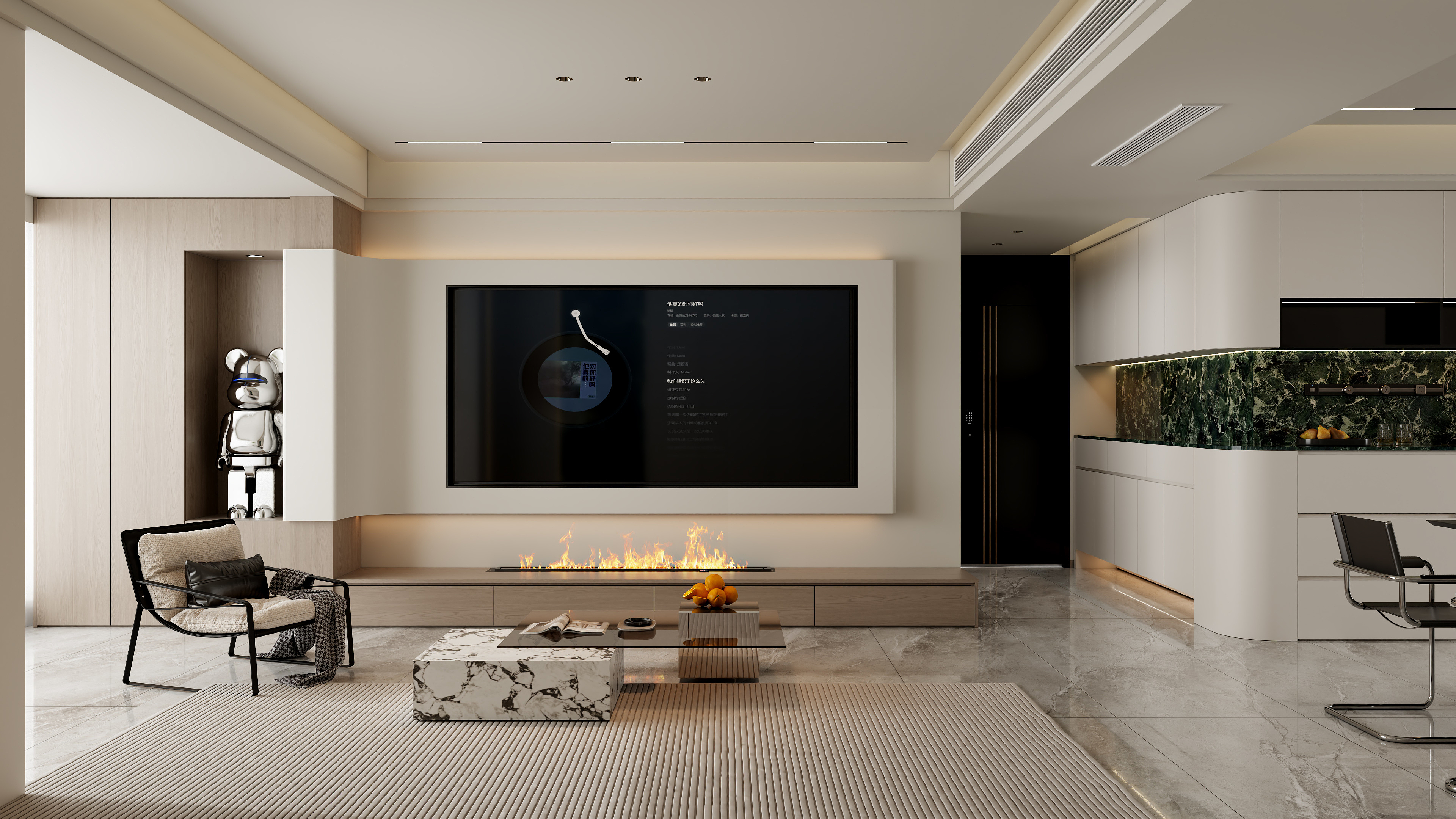 南宁李姐OAac-现代黑白灰-路桥康城7栋1单元2303-装修设计方案