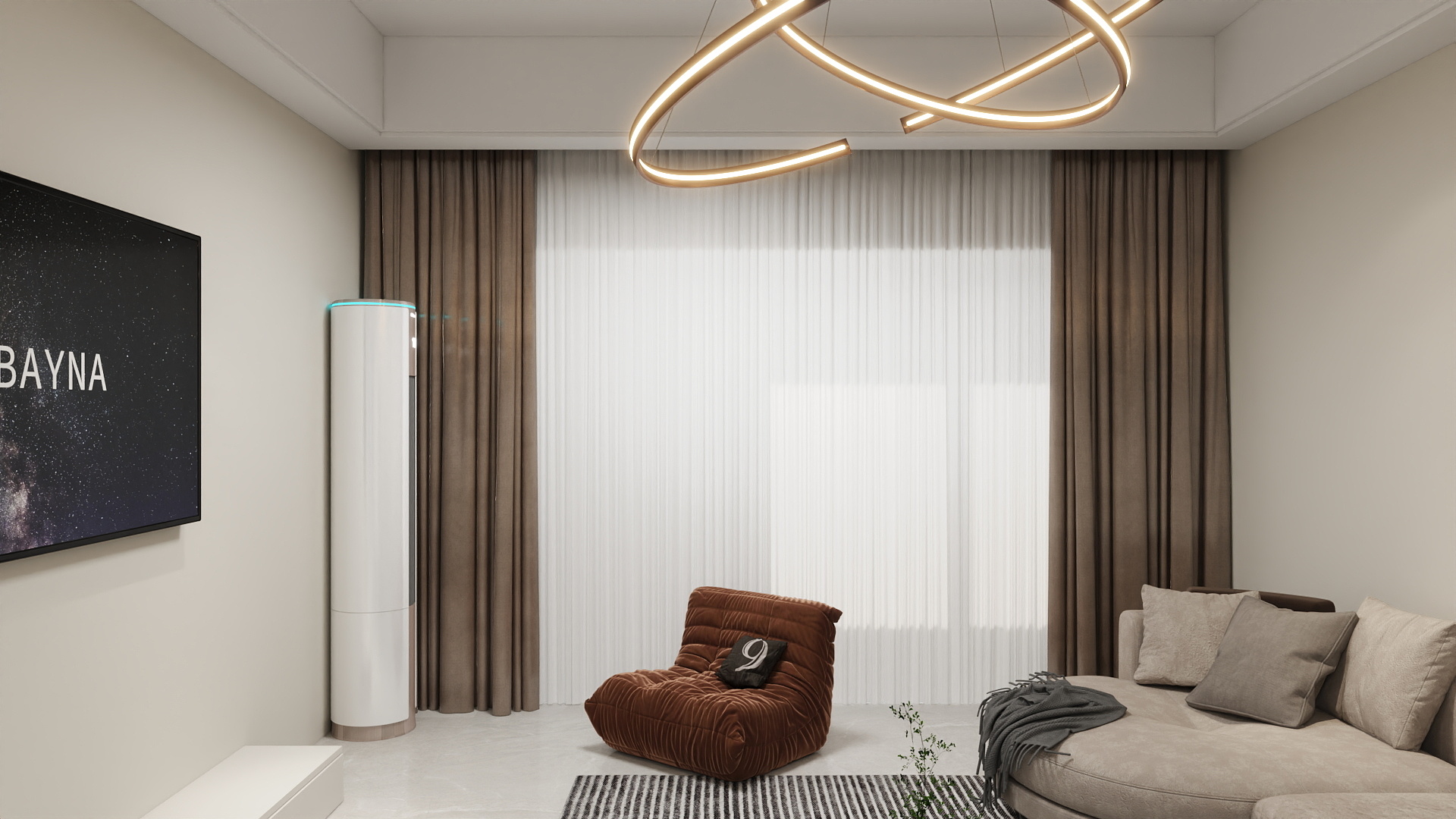 河狸装饰韩工-111㎡2室-装修设计方案