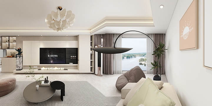 小诸葛设计-润鸿水尚三房设计方案-装修设计方案