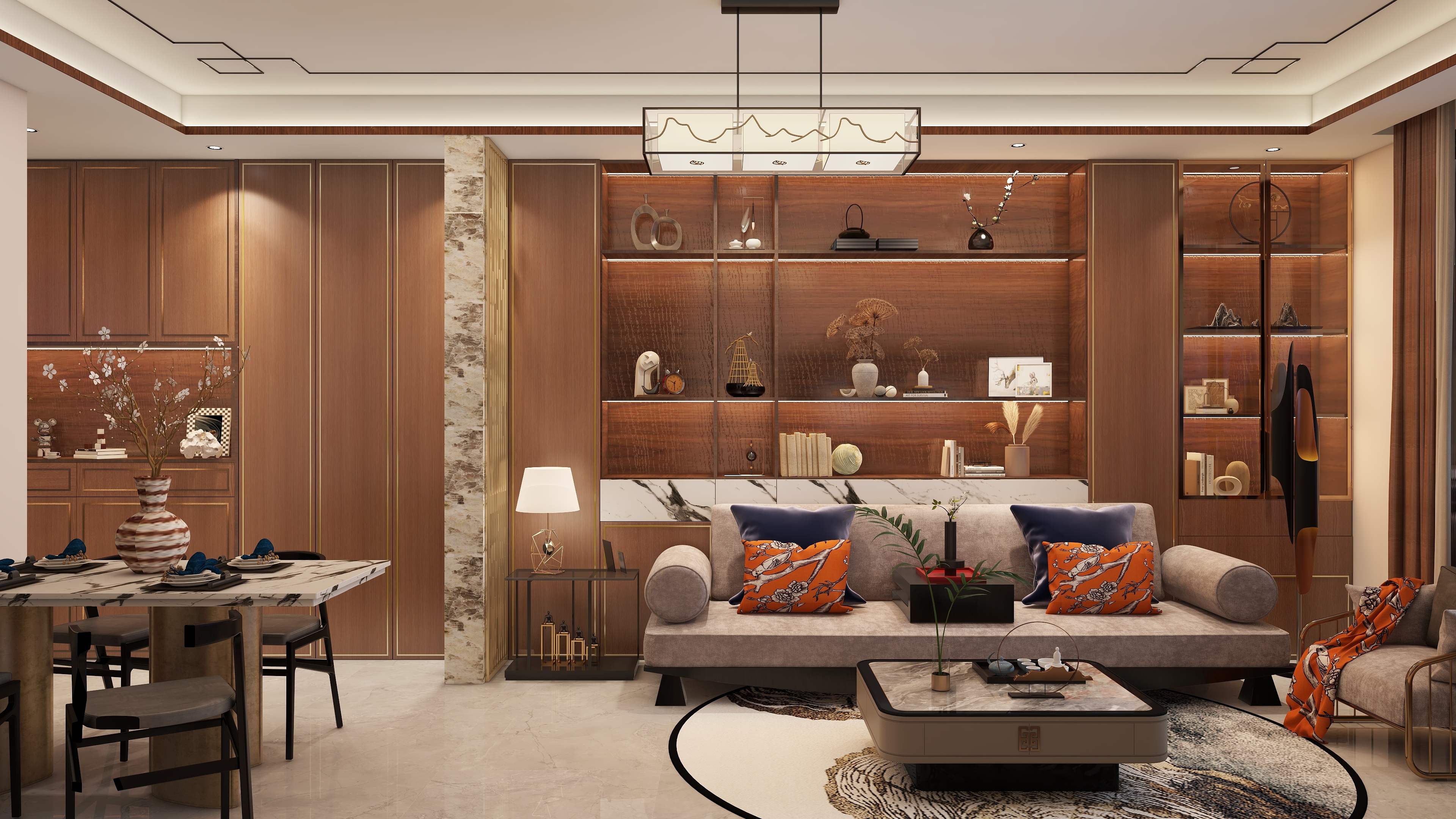 玖伍装饰工程有限公司-信华城6期--新中式-装修设计方案