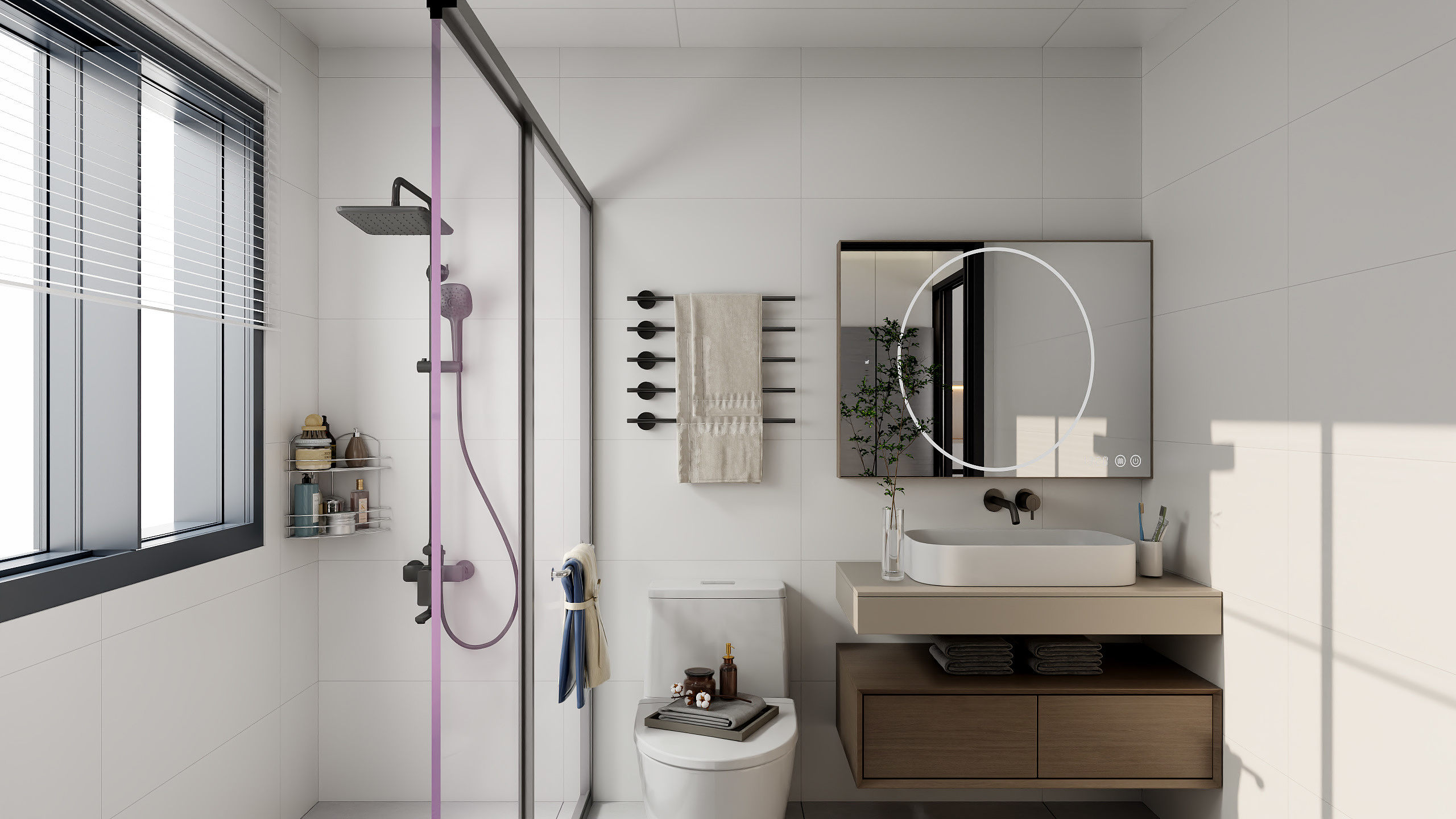 DXR设计-瑜-现代简约102㎡1室装修效果图