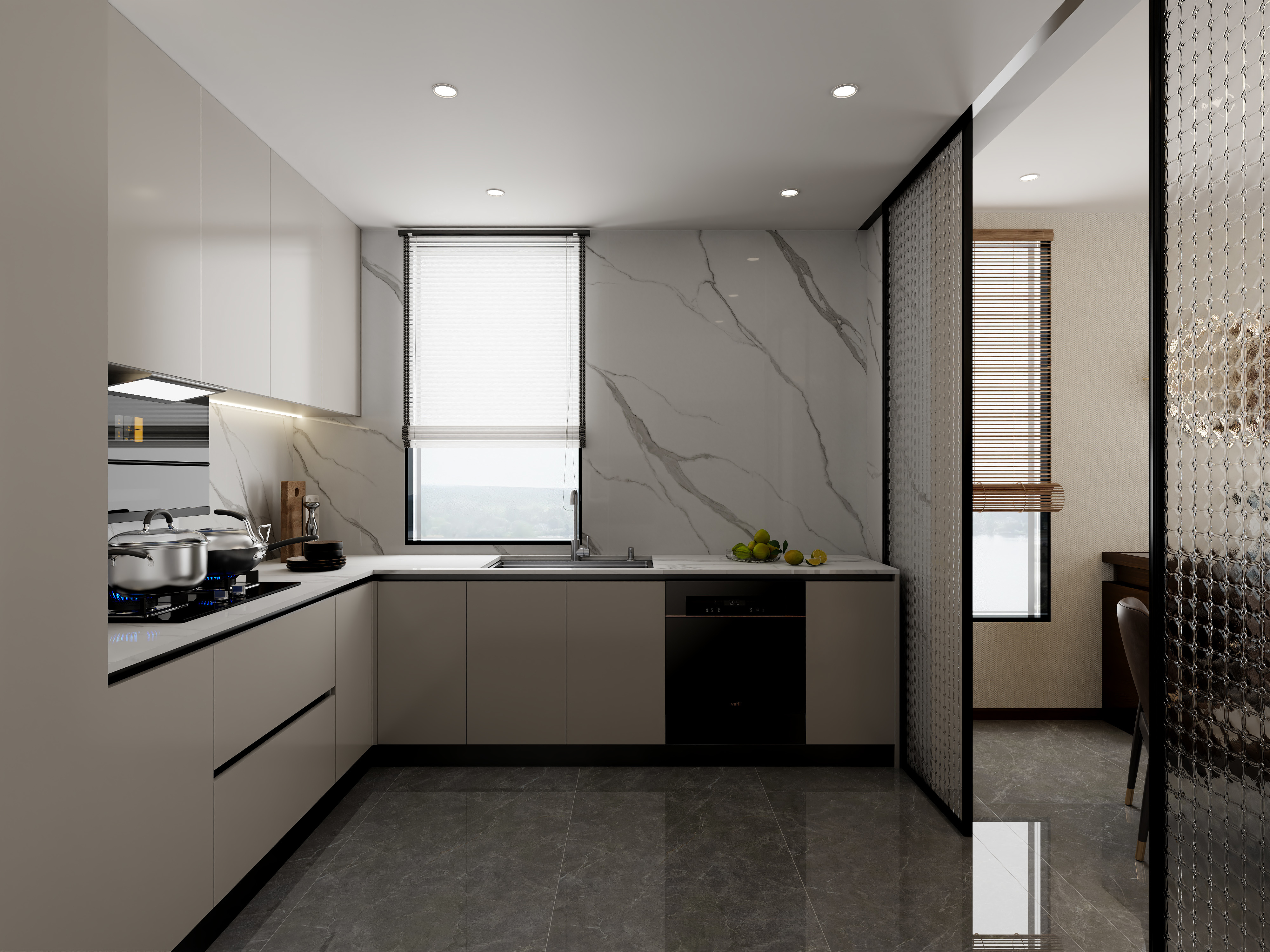 孙有权-『岁聿云暮』125平丨新中式跃层别墅装修效果图