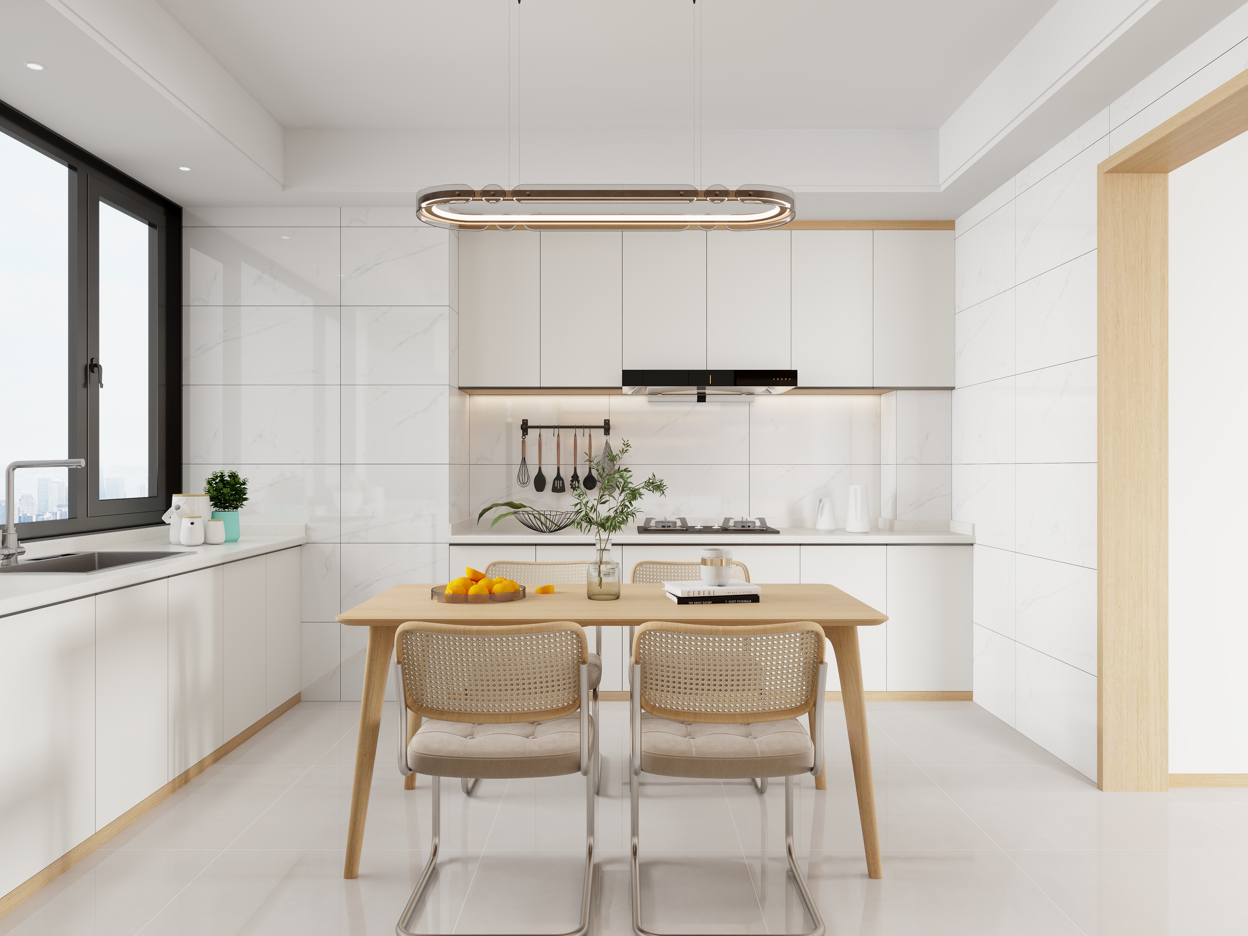 吴爽-123㎡原木风装修效果图