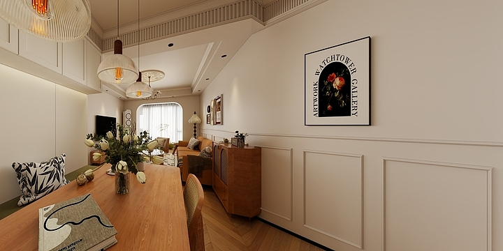 空间设计z1-复古田园-副本-装修设计方案