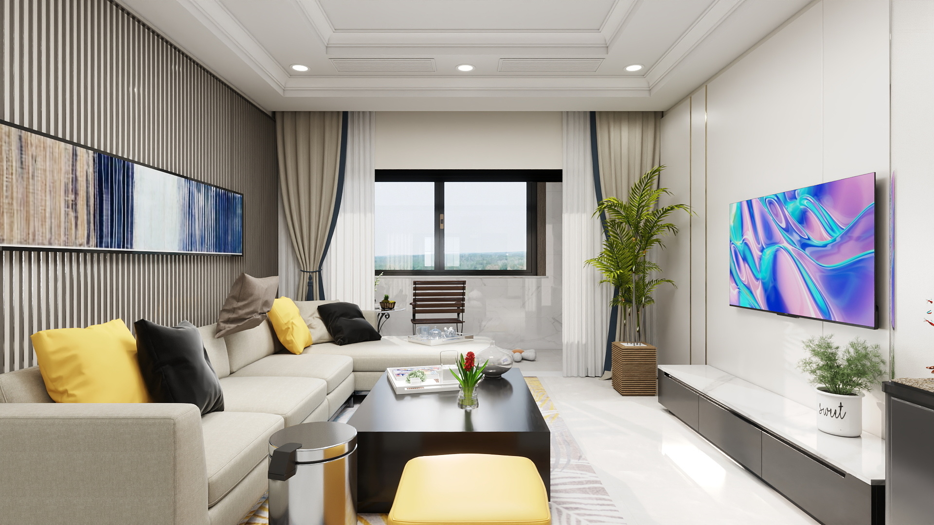 你若安好那还的了-历控文誉城101㎡3室-装修设计方案