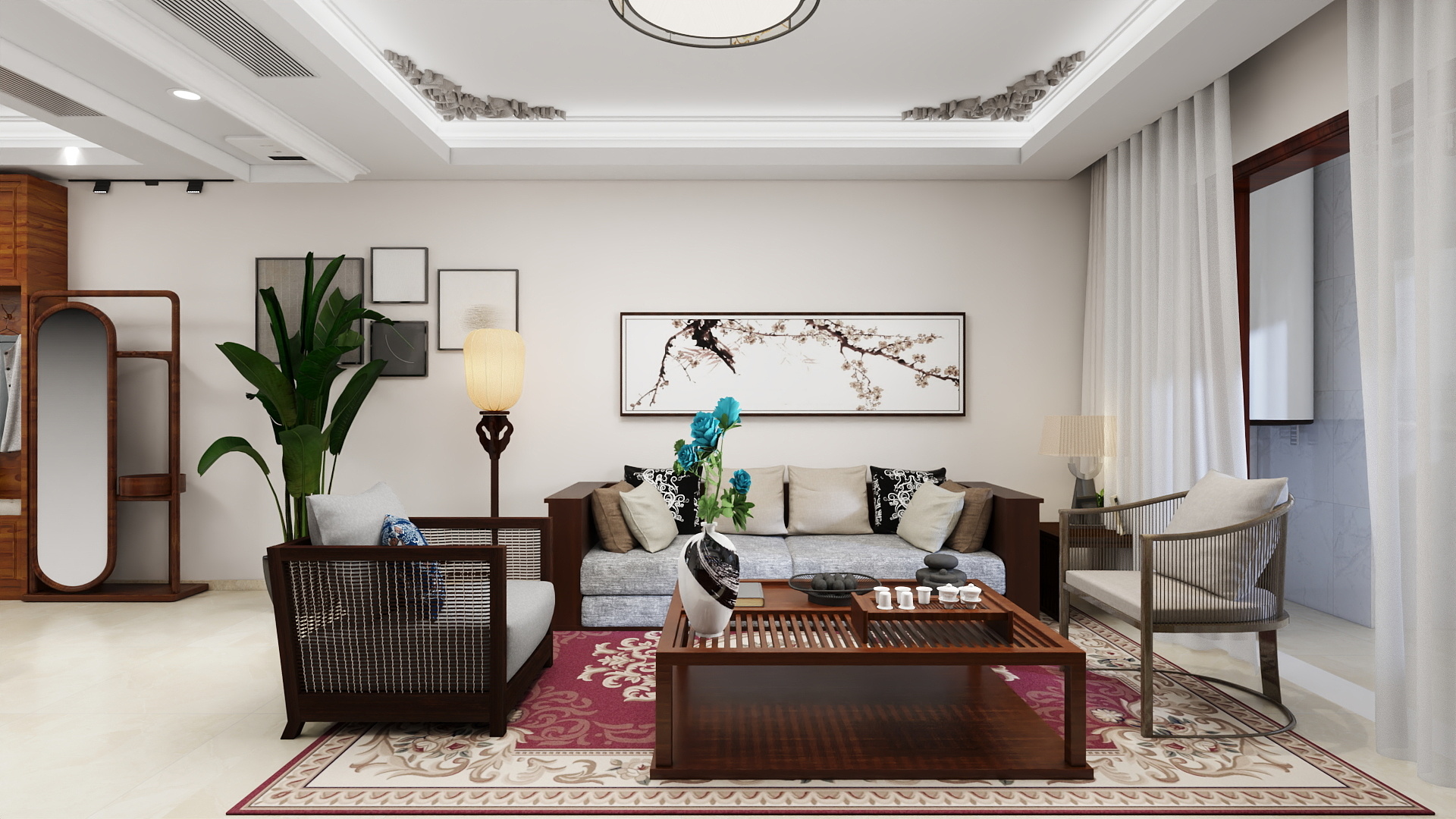 你若安好那还的了-远洋红星天铂95㎡3室装修效果图