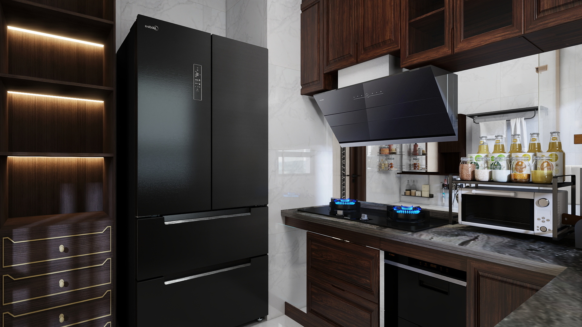 你若安好那还的了-远洋红星天铂95㎡3室装修效果图