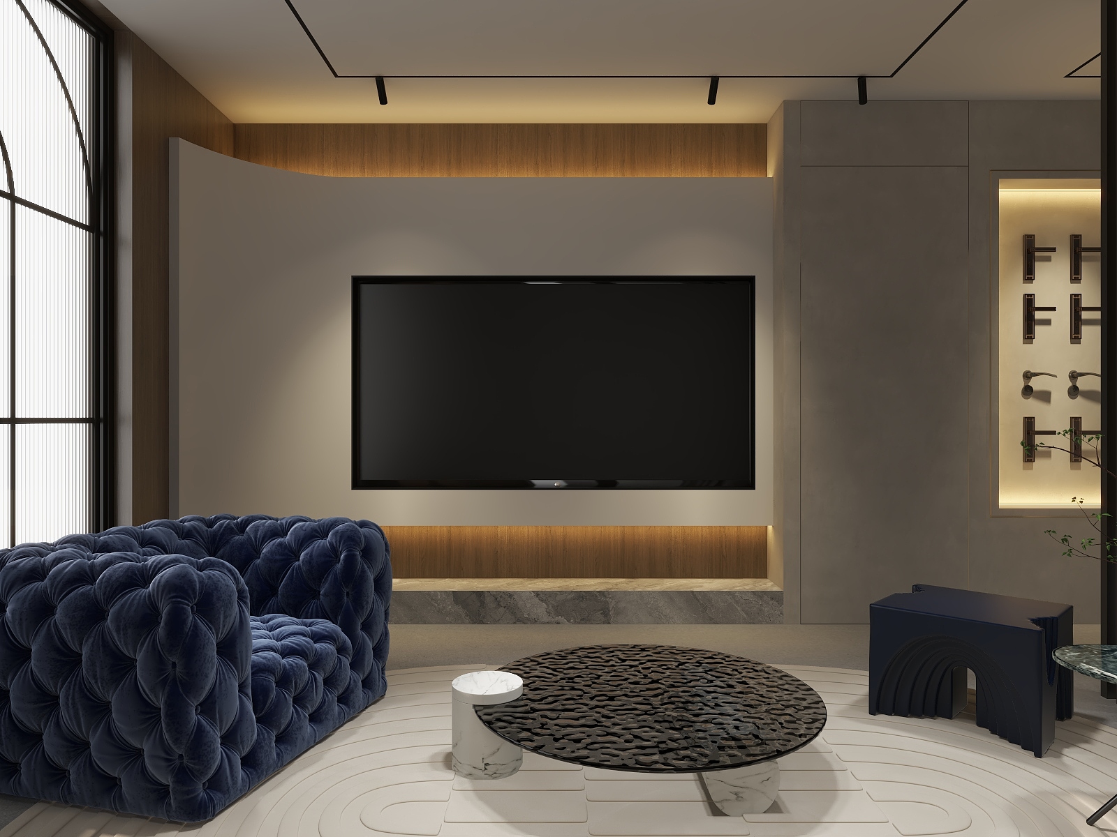 湛智华-工装家具展厅246平装修效果图