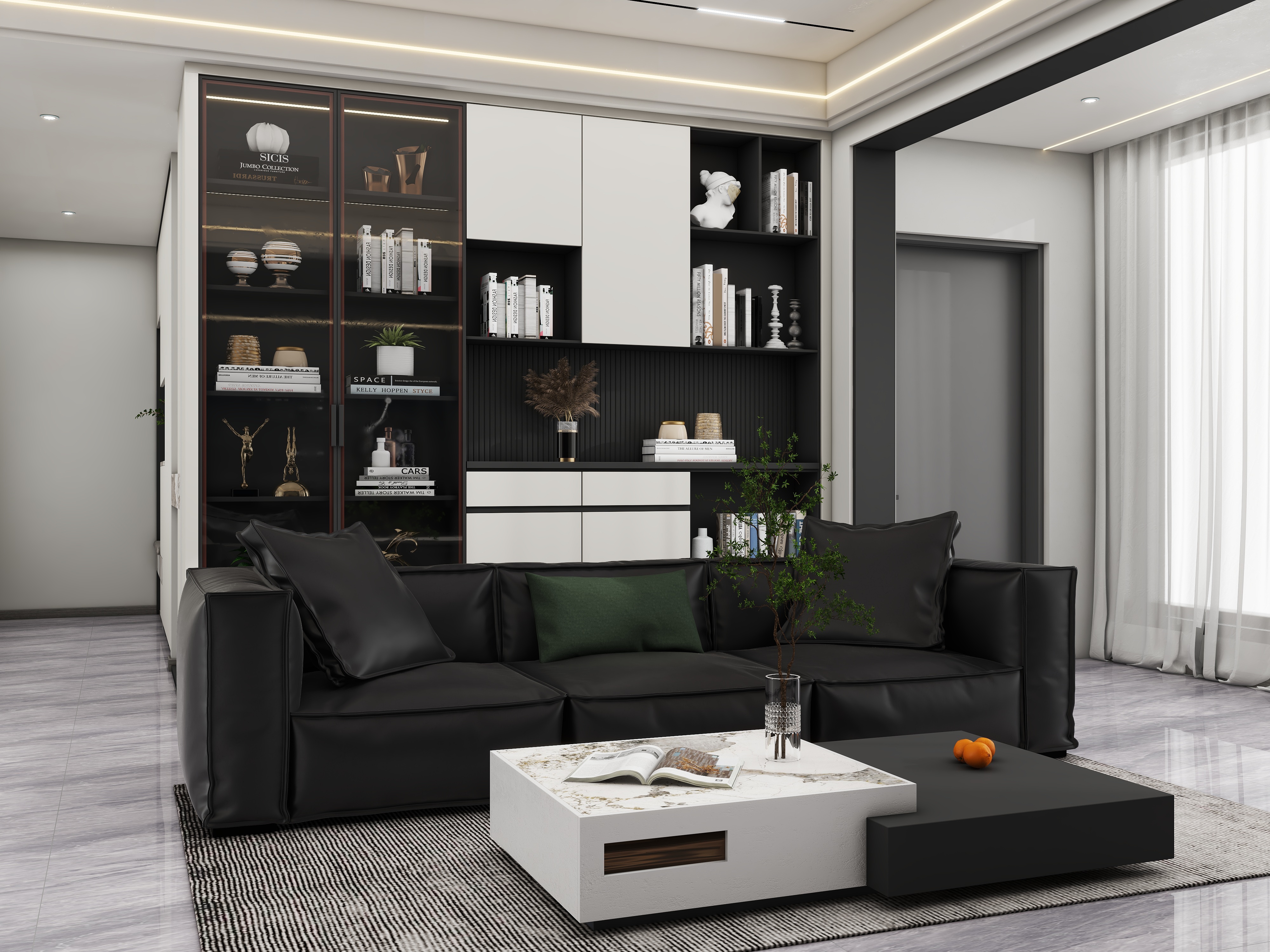 壹诺设计工作室-现代简约装修效果图