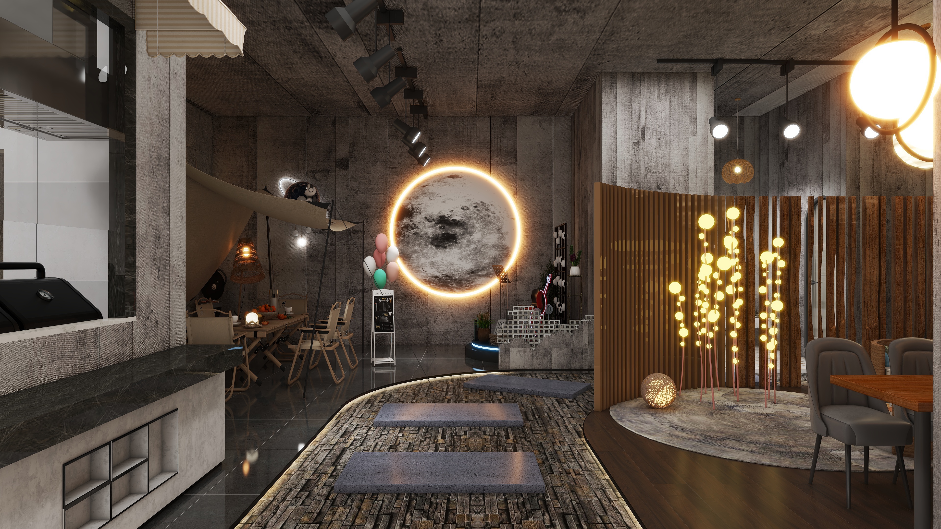 志诚装饰设计中心-朋友烧烤-装修设计方案