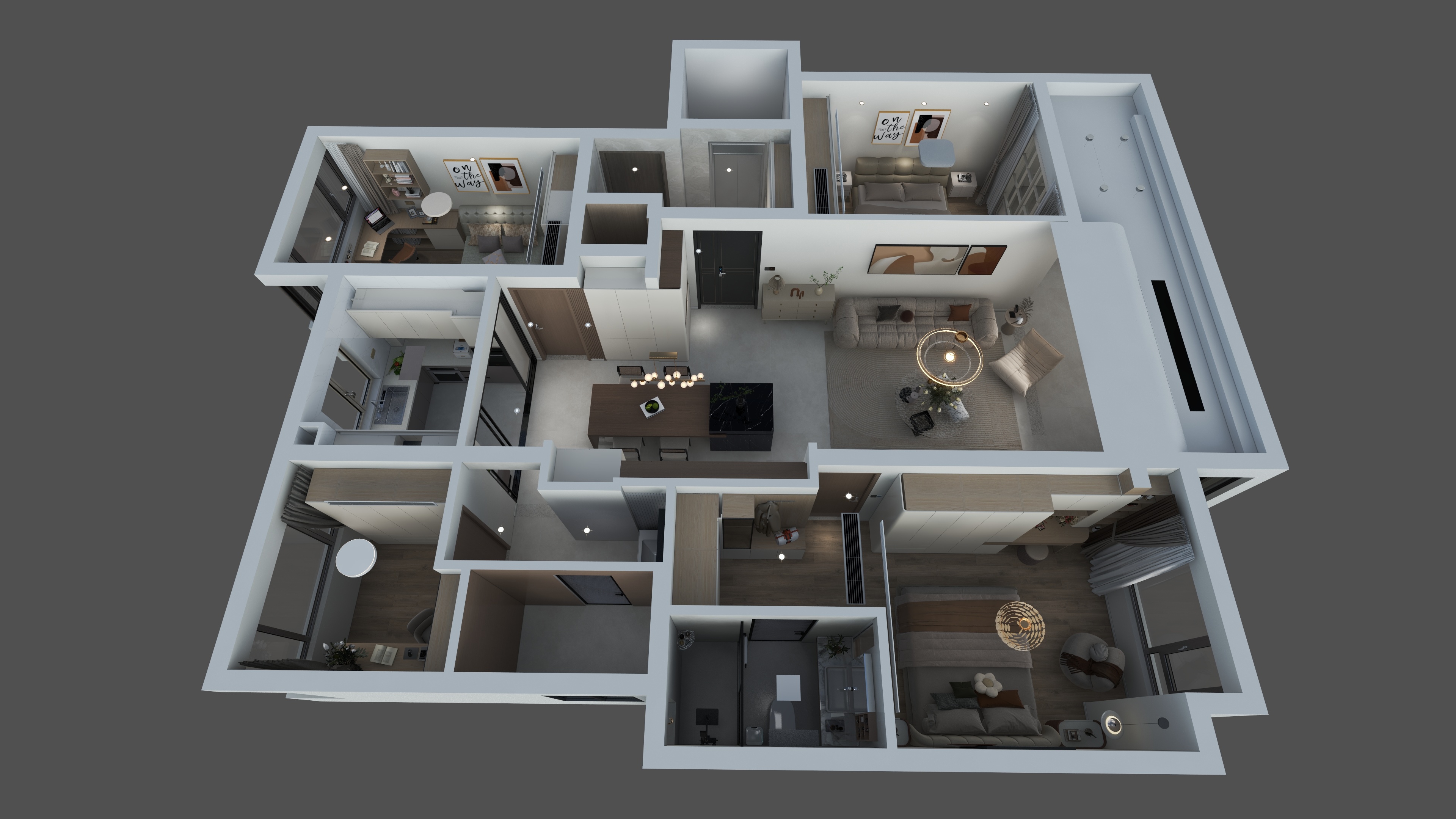 洛森整体木作-塘溪津门43栋202黄府-装修设计方案