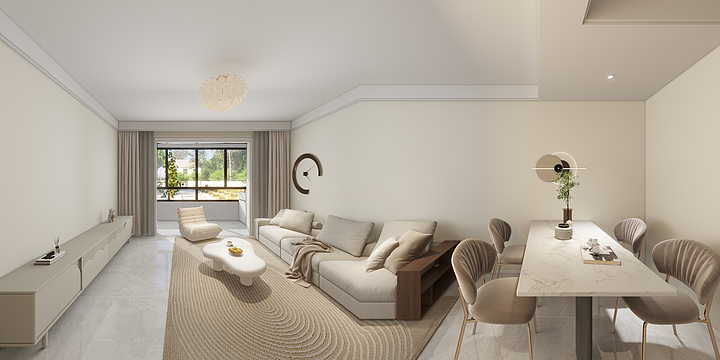 设计师郑勇-海岸景苑24-101-装修设计方案